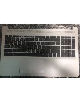 L50001-251 Верхняя крышка с клавиатурой и тачпадом серебристая