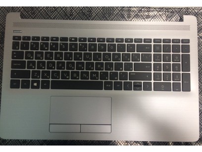 HP pn: L50001-251 Верхняя крышка с клавиатурой и тачпадом серебристая
